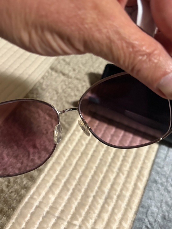 bebe Oversized Round Sunglasses with Pink Lenses